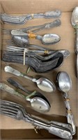 Silver plated flatware