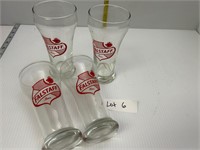 Set of 4 Falstaff Pilsner Glasses