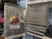 64 aluminium drip grill pans 11x16"@