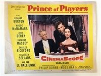 Prince of Players  original 1955 vintage lobby car