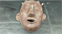 Large Aztec Pottery Wall Mask