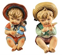 Two Vintage Lipper & Mann Ceramic Babies
