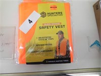 3 Blaze Orange Safety Vests