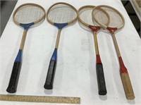 4 Badminton racquets