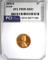 1976-S Cent PR70 DCAM RD LISTS $10000