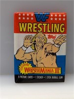 1987 Topps Wrestle Mania III Pack