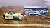 Hess Helicopter with Motorcycle and