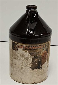 Antique Curtis & Moore’s Maple Syrup Jug