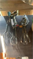 3 vintage hand mixers