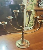 Brass candelabra