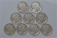 9 - Buffalo Nickels (14,18,18,19,19,19,20,20,20)