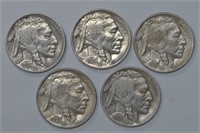 5 - 1930 Buffalo Nickels