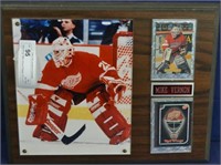 Red Wings Mike Vernon Plaque 15" x 11.5"