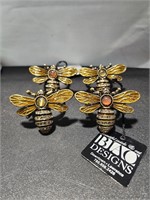 Bee Napkin Holders Heavy Metal