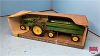 Ertl JD 1934 model A tractor and wagon set