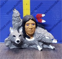 Ceramic Native American Figurine