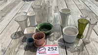 ASSORTED VASES-FLOWER POTS