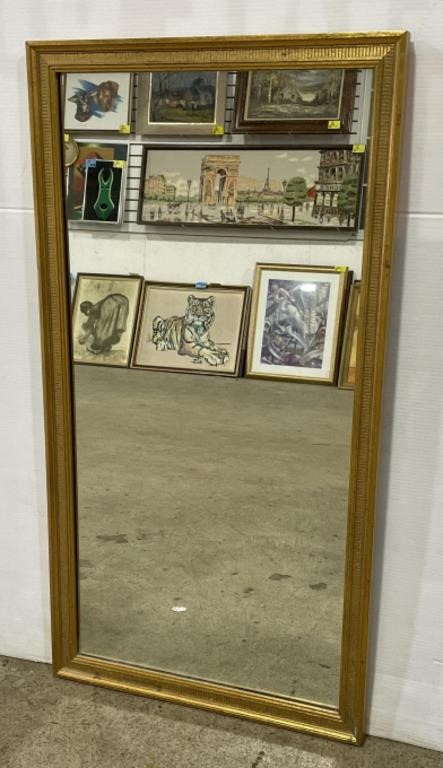 (M) Vintage Wall Mirror 20 1/2” x 38 1/2”