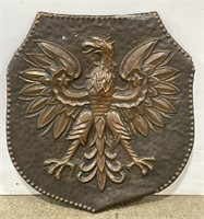 (K) Copper Eagle Wall Hanging 19” x 22”