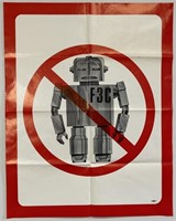 No Robot F3C Rule Kennedy Political Poster