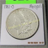 US 1881-O MORGAN SILVER DOLLAR