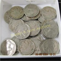 GROUP OF 25 BUFFALO NICKELS