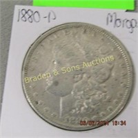 US 1880-P MORGAN SILVER DOLLAR