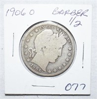 COIN - 1906-O BARBER HALF DOLLAR