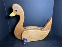 Wooden Swan 153/4" W x 4" D x 15" H