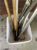Assorted gardening tools