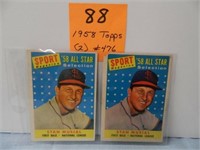 1958 Stan Musial #476 (2) Cards