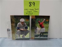 2001 Tiger Woods Upper Deck TT-3, TT7