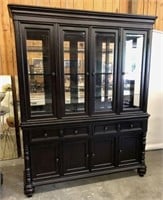 WALTER CHINA CABINET WITH BEVELED GLASS,