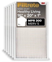 Filtrete 16x20x1 AC Furnace Air Filter, MERV 5,