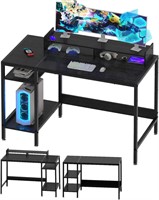 Home Office Gaming Desk  47 inch  Black