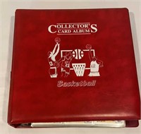 Red full Album upper deck basketball cards