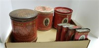 Flat of Prince Albert Tobacco Tins