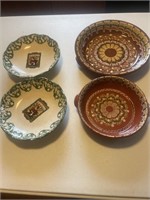 Decorative ceramic bowls