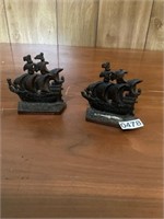 2- cast iron sailing ships