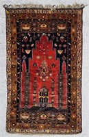 Antique Turkish Wool Rug Wall Tapestry