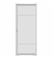 Cool Retractable Door Screen Single White Frame
