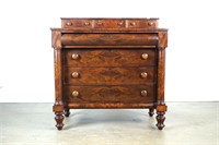 Antique Mahogany Dresser with Glove Boxes