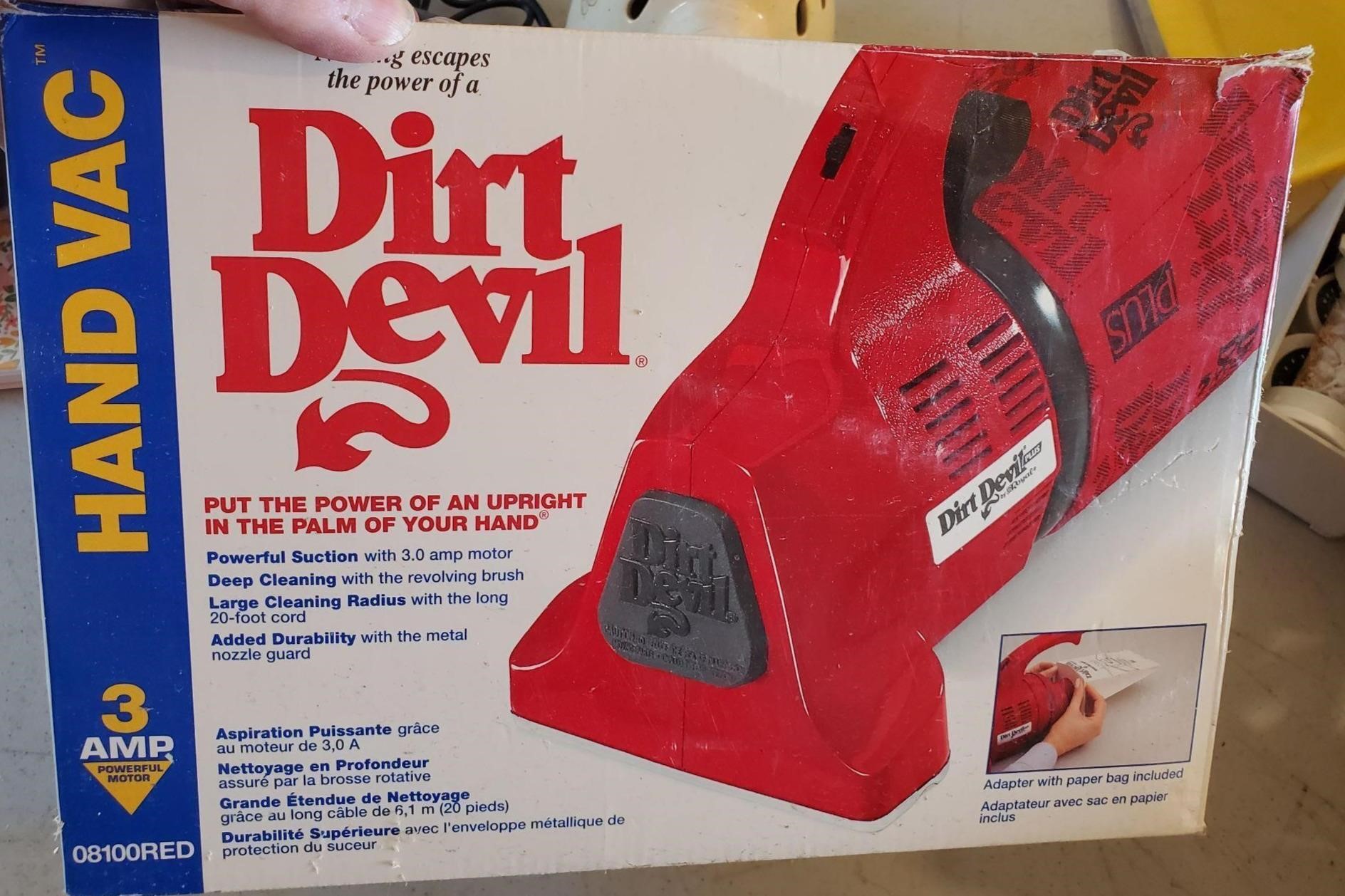 1 Small Dirt Devil Vac.
