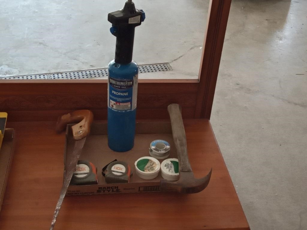 Worthington Propane torch,tape measures & more