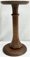 Antique Carved Wood Table Top Pedestal