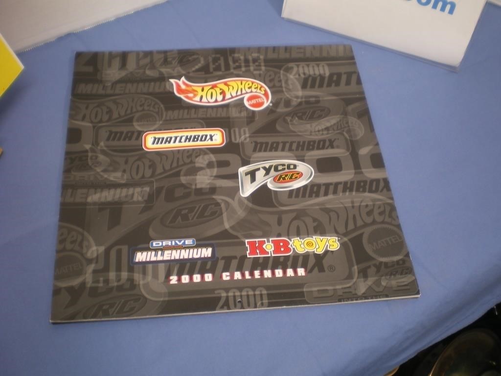 2000 Calendar of Die Cast, NOS KB Toys