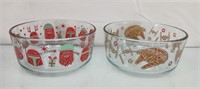 2 vintage Star Wars Pyrex glass baking dishes  7"