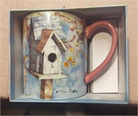 NIB Birdhouse Coffee Mug