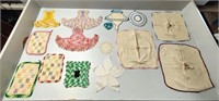 Vintage Crocheted Potholders and Misc.