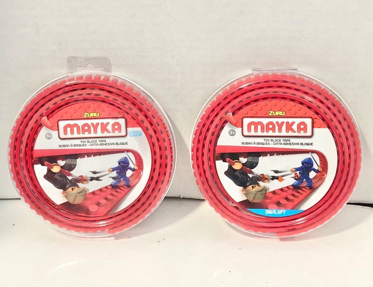 2 pk Zuru MAYKA Block Tape ,red,